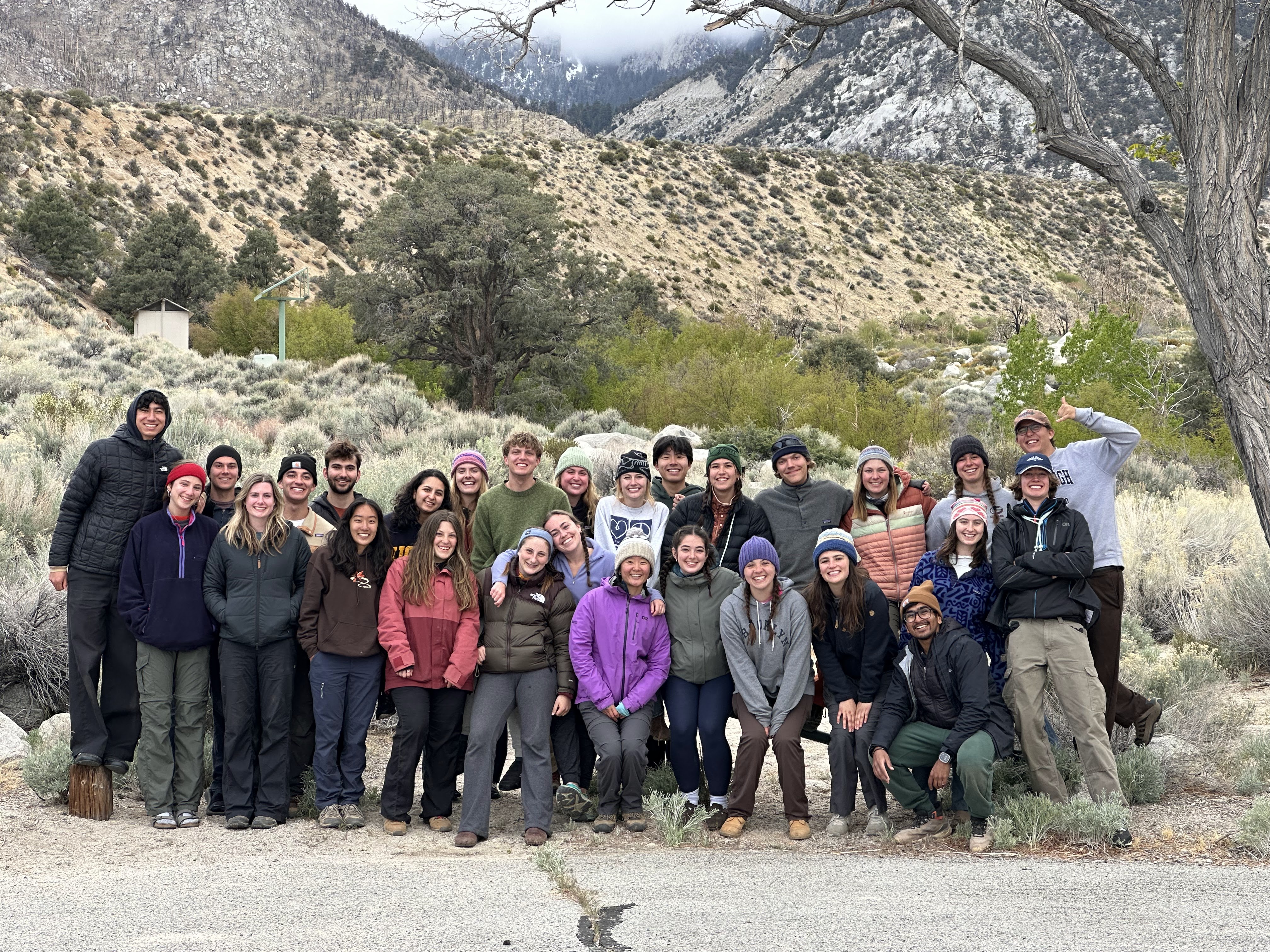 Group around a campfire